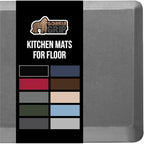 GORILLA GRIP Cushioned Antifatigue Kitchen Mat for Floor, 24x17, Gray by GorillaGrip