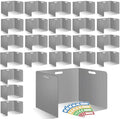 24 Pcs Desk Dividers for Students Plastic Durable and Waterproof Privacy Folders Shields Test Dividers with Classroom Privacy Boards for School Study Teacher Supplies (24pcs Grey) by ZSMKJIAYE