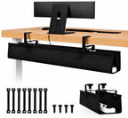 Under Desk Cable Management Tray 36" No Drill Cord Organizer 70lbs Metal by Unknown
