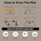 Office Chair Mat for Carpet - 36x48 Inch Plastic Computer Desk Floor Protectors for Chairs Clear Under Desk Rug Pad for Rolling Gaming Chair - Image 6