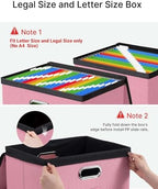 Oterri File Box Large 1-Pack Hanging Organizer for Letter/Legal-Size Folder - Image 5