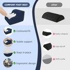 Foot Rest for Under Desk at Work,2-Tier Footrest with Handle Navy - Image 6