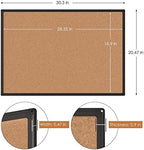 Cork Board Bulletin Board 20 x 30, Black Aluminium Framed Corkboard, Office Board for Wall Cork, Large Wall Mounted Notice Pin Board with 16 Push Pins for School, Home & Office - Image 4