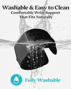 Mouse Wrist Rest Support, Wearable Wrist Cushion with Ergonomic Ring Design, 3D Printed Honeycomb Palm Rest, Breathable & Washable Resin Wrist Support for Gaming, Office, Laptop & Computer Work, Black - Image 4