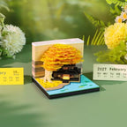 2027 3D Paper Carving Desk Calendar With LED Light - Image 2