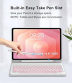 for Samsung Galaxy Tab S11 Ultra 14.6 Inch 2025 Backlit Keyboard Case, Galaxy Tablet S11 Ultra Case Keypad with S Pen Holder, 7-Color Backlight Keyboard for Samsung Tab 14.6'' SM-X930/X936B, Grey - Image 5