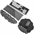 Keyboard Stand with Wrist Rest and Mouse Pad, Acrylic Keyboard Riser, Black by Telihao