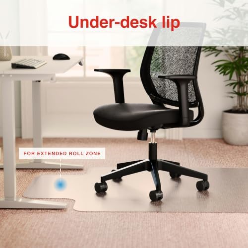 Staples Office Chair Mat with Lip, Low-Pile Carpet, 48" x 36" - Image 6