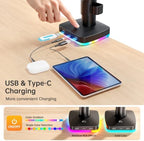 Afaloona RGB Convertible Laptop and Monitor Mount with USB Hub, Adjustable - Image 3