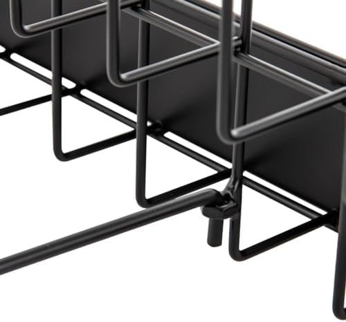 6-Tier Tabletop Book Rack, Heavy-Duty Metal Desktop Bookshelf Organizer, Foldable Magazine & File Holder Stand for Office, Home, Library, No Assembly Required, 44 lbs Capacity - Image 7