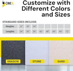 OBEX Panel Desk Mounted PET Privacy Screen, 24" x 66", Sand - Image 3