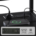 Heavy Duty 3D Printer Stand with Filament Storage & Power Outlet (Black) - Image 4