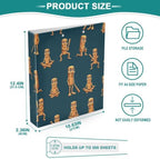ALAZA Brainrot Tung Tung Tung Sahur (9) 3 Ring Binder 1.5 Inch Three Ring Office Binders w/clipboard & 3 Pockets, Hold 200 Sheets, 1 pc - Image 5