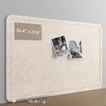 Felt Bulletin Board for Wall 36" x 24" Unfolded Size, Frameless Felt Pin Board, Soft Cork Board Alternative for Office, Home Planning, Notes, Photos & Wall Decor, Foldable Shipping, Easy Install by CreateYourIdealSpace