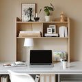 37" Wooden 3-Tier Desktop Bookshelf, Burlywood by JOEMEY