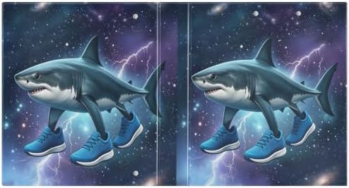 ALAZA Tralalero Tralala Meme Italian Brainrot Shark 2 3 Ring Binder 1.5 Inch Three Ring Office Binders w/clipboard & 3 Pockets, Hold 200 Sheets, 2 pcs - Image 2
