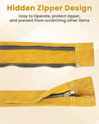 Leather TIG Welding Cable Sleeve Cover with Zipper, 11.8 ft - Image 2