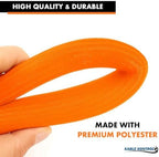 Kable Kontrol Braided Cable Sleeve Split Wrap 1/4" 25 Ft - Orange - Image 4