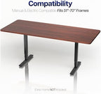 VIVO Dark Walnut 71 x 30 in Solid Table Top, DESK-TOP71D - Image 4