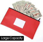 Potchen 20 Pcs Zipper Deposit Bags Money Pouches 11x6 Inch,Multicolored - Image 6