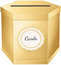 ROSEGLD Gold Card Box, Card Receiving Box 12x10x10 Inches by ROSEGLD