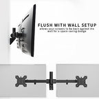 VIVO Premium Dual 21 to 32 inch LCD LED Monitor Wall Mount, Heavy Duty Telescoping Arms, Flush Wall Setup, Fits 2 Screens, Black, MOUNT-TS32B - Image 6