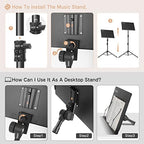 Ramzi Music Stand For Sheet Music - Image 5