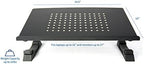 VIVO Black Fully Adjustable Curved Laptop, Notebook and Monitor Riser Stand STAND-V001N - Image 2