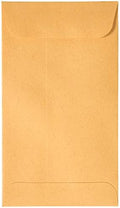 JAM PAPER #5.5 Coin Business Envelopes with Peel and Seal Closure - 3 1/8 x 5 1/2 - Brown Kraft Manila - Bulk 250/Box by JAMPaper