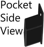 Marketing Holders Wall Business Card Holder with Hanging Hardware for 3.5" x 2" Contact or Appointment Cards Medical Dental Corporate Offices Community Centers 24 Pockets Black Acrylic One Piece - Image 3