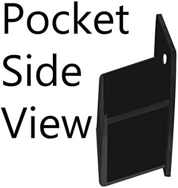 Marketing Holders Wall Business Card Holder with Hanging Hardware for 3.5" x 2" Contact or Appointment Cards Medical Dental Corporate Offices Community Centers 24 Pockets Black Acrylic One Piece - Image 3