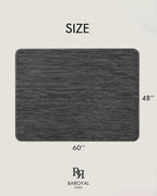 BARoyal Office Chair Mat for Hardwood Floor Under Desk Computer Rolling Chair Mat for Wood/Tile Floor Non-Slip Heavy Duty Desk Rug PVC Plastic Hard Floor Protector 48" x 60"(Metallic Black) - Image 6