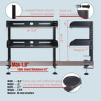 CanKing Desk Clamp Shelf, 16 Inch Straight - Image 3