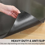 Black Office Chair Mat for Hardwood Floor, 48 x 60 in Desk Floor Protector - Image 6