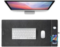 Dual Wireless Charging Mouse Pad, Magnetic 15W, Black by Hi-HONX