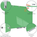 TSJ OFFICE White Board for Wall - 36" x 24" Green Glass Board 3 X 2 FT - Image 2