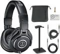 Audio-Technica ATH-M40x Professional Monitor Headphones Bundled with Over The Ear Headphones Stand + Cleaning Cloth (3 Items) by Unknown
