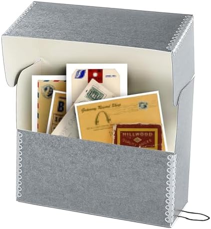 Lineco Archival Document Storage Box, Gray, 15.5" x 10.5" x 5" - Image 5