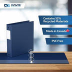 Premium Economy 3-Ring Binder, Spine Label, 1.5" Round Rings Royal Blue 6Pk - Image 6