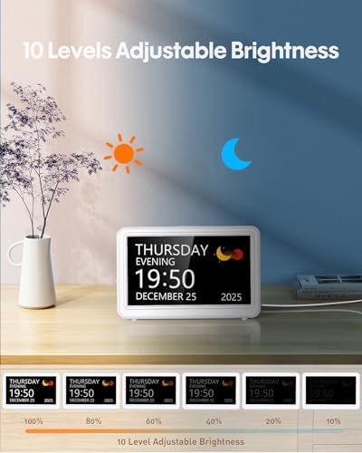 Digital Clock with Date and Week for Seniors, Alzheimer's Dementia Clock - Image 5