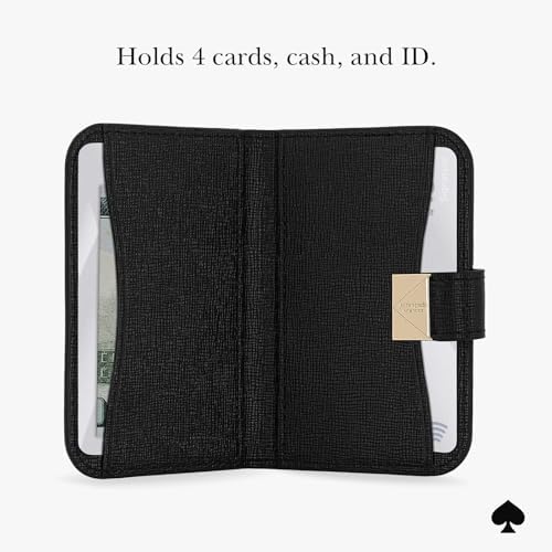 kate spade new york Deco Magnetic Card Holder/Wallet - Black - Image 4