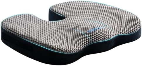 Mureon Office Chair Cushion, Memory Foam Seat Cushion, Breathable Mesh-Grey by Unknown