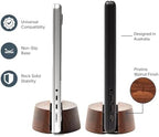 Nordik Vertical Laptop Stand - Adjustable Solid Walnut Laptop Dock - Image 6
