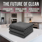 Genie Cloth Magic Cloth, Genie Magic Cleaning Cloth, Lint‑Free & Streak‑Free Rags for Glass, Window, Kitchen,Stainless Steel,Cars & Screens,Reusable，12pcs - Image 2