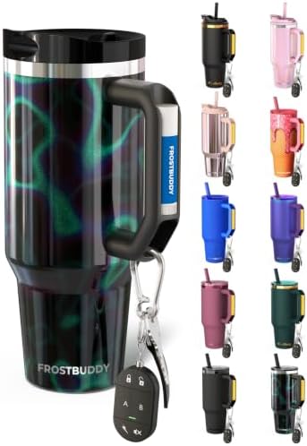 Frost Buddy Thicc Buddy 40oz Tumbler - Stainless Steel (Northern Lights1) by FrostBuddy