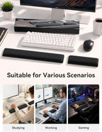 Cooling Gel Keyboard Wrist Rest, Ergonomic 17.13” Full-Size Wrist Support - Image 6