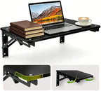 Wooden Folding Shelf Wall Mounted for Small Space, Fold Down Desk for Home by IDUNSEED