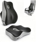 Seat Cushion & Lumbar Support Pillow Set for Office Chair,and Tailbone Discomfort with Lumbar Support Pillow and Seat Cushion - Perfect for Home, and Gaming Chairs Chair Cushion(Light Gray) by Unknown