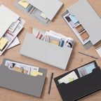 Fuutreo Magnetic Wall File Holder,6pcs,Achromatic Colors,Horizontal-large - Image 4
