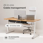 PAMO Cable Management Under Desk, Set of 2 - Black - Image 2
